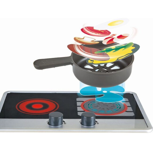 Hape Kitchen with fun fan stove E3178A-Κουζίνα Με Ρεαλιστικό Φούρνο Με Φώτα και Ήχους – 12 Τεμ