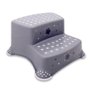 Σκαλοπάτι Βοηθητικό Μπάνιου Διπλό step stool Grey Stars Lorelli