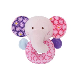 Λούτρινη Κουδουνίστρα Elephant Pink Lorelli 10191330005