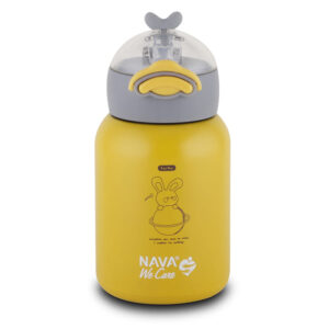 Θερμός Μπουκάλι Ανοξείδωτο "We Care" Yellow 350ml Nava 10-110-004