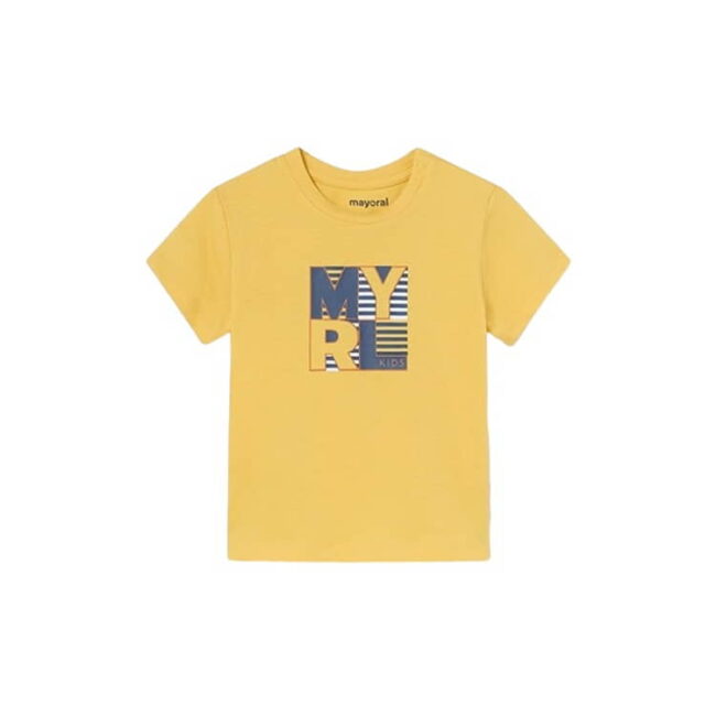 Mayoral Μπλούζα Κοντομάνικη Βασική Χρώμα Κίτρινο 24-00106-026