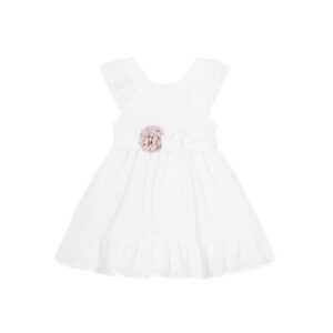 Mayoral Φόρεμα Αμπιγιέ Χρώμα Λευκό 24-01903-051