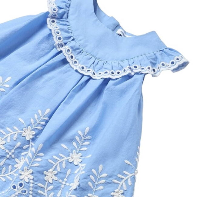 Mayoral Φόρεμα Μπορντούρα Κεντητή Χρώμα Μπλε 24-01915-010