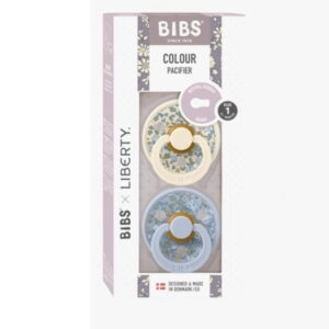 Πιπίλες Καουτσούκ 2 Τεμάχια Liberty Eloise - Dusty Blue 0+m Colour Bibs