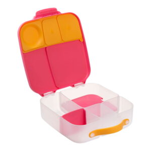 Πλαστικό Παιδικό Σετ Φαγητού Με Χωρίσματα Lunch Box Strawberry Shake B.Box BB651