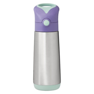 Ισοθερμικό Παγούρι Με Καλαμάκι Insulated Drink Bottle 12m+ 500ml Lilac Pop B.Box BB500103