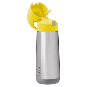 Ισοθερμικό Παγούρι Με Καλαμάκι Insulated Drink Bottle 12m+ 500ml Lemon Sherbet B.Box BB500136
