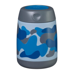 Ανοιξείδωτος Θερμός Φαγητού Με Κουταλοπίρουνο Insulated Food Jar Mini 210ml Blue Camo B.Box BB400305