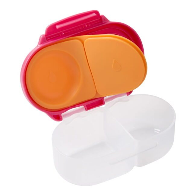 Πλαστικό Παιδικό Σετ Φαγητού Με Χωρίσματα Snackbox Strawberry Shake B.Box BB681