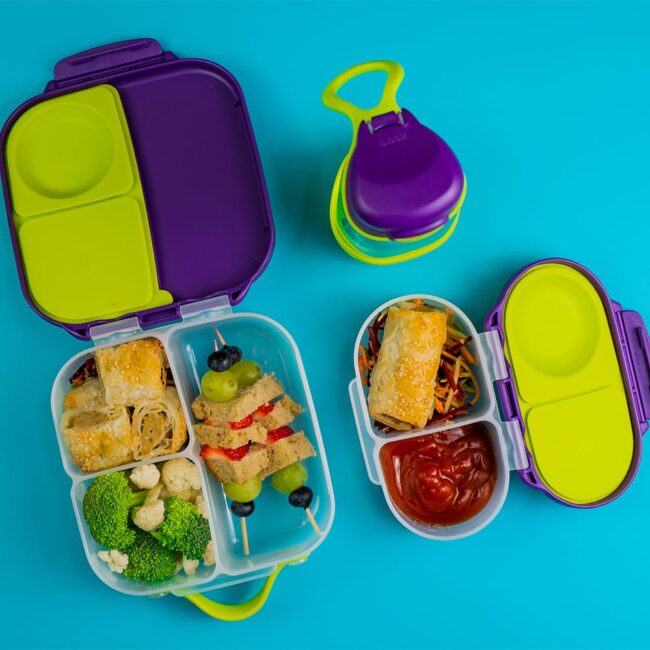 Πλαστικό Παιδικό Σετ Φαγητού Με Χωρίσματα Snackbox Emerald Forest B.Box BB400807