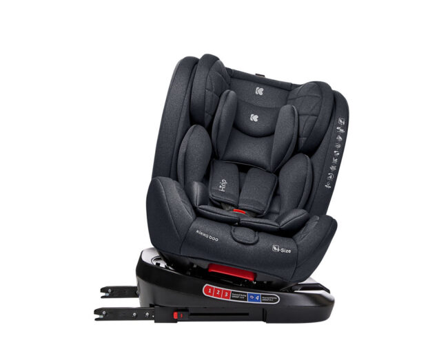 Κάθισμα Αυτοκινήτου i-Size 40-150cm isofix i-Trip 360° Grey Kikkaboo 31002100039 + Δώρο Αυτοκόλλητο Σήμα ”Baby on Board”