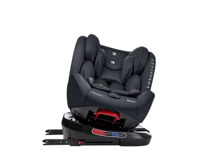 Κάθισμα Αυτοκινήτου i-Size 40-150cm isofix i-Trip 360° Grey Kikkaboo 31002100039 + Δώρο Αυτοκόλλητο Σήμα ”Baby on Board”