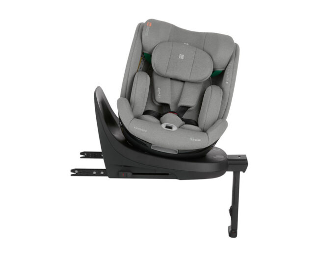 Κάθισμα Αυτοκινήτου i-Size 40-150cm isofix i-Twist Light Grey Kikkaboo 31002100046 + Δώρο Αμβλυγώνιος Καθρέφτης Αξίας 15€ + Αυτοκόλλητο Σήμα ”Baby on Board”