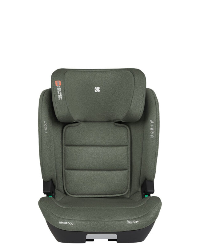 Κάθισμα Αυτοκινήτου i-Size 100-150cm isofix 15-36kg i-Scout Army Green Kikkaboo 41002150018 + Αυτοκόλλητο Σήμα ”Baby on Board”