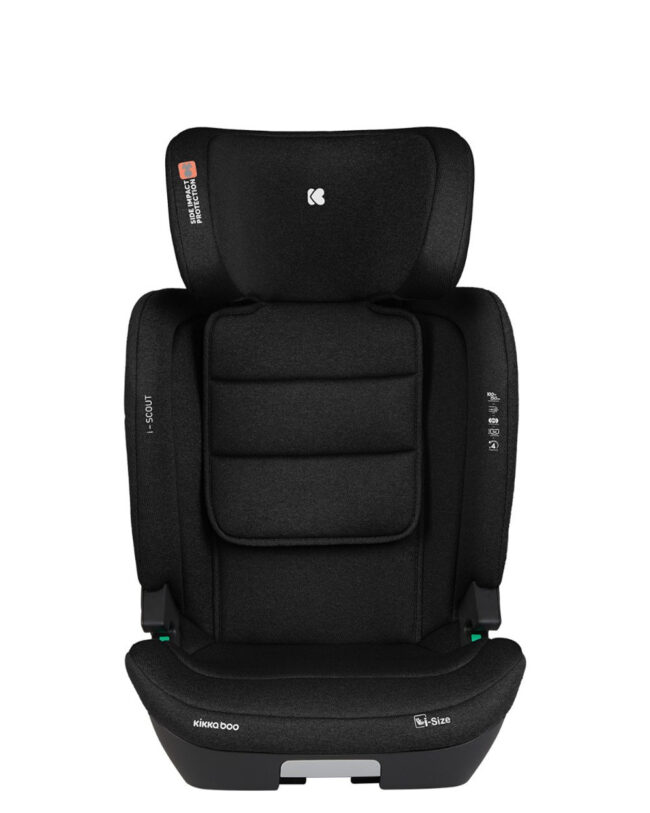 Κάθισμα Αυτοκινήτου i-Size 100-150cm isofix 15-36kg i-Scout Black Kikkaboo 41002150021 + Αυτοκόλλητο Σήμα ”Baby on Board”