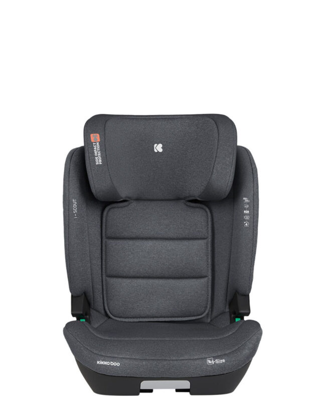 Κάθισμα Αυτοκινήτου i-Size 100-150cm isofix 15-36kg i-Scout Dark Grey Kikkaboo 41002150020 + Αυτοκόλλητο Σήμα ”Baby on Board”