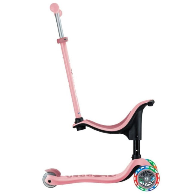 Globber Πατίνι Scooter Go Up 3in1 Sporty Lights Pastel Pink (452-710-4) + Δώρο κουδουνάκι αλουμινίου Αξίας 5€
